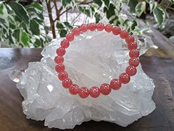 M33-7 【抜取り鑑別済み】 インカローズ ブレスレット 【7.5mm珠】 www